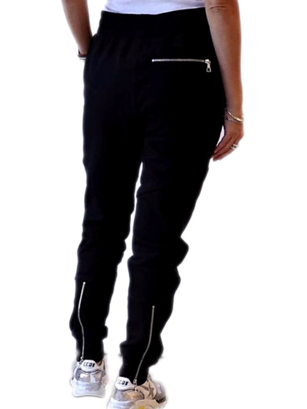 John Elliott Women’s Pants Escobar Ankle Zip
Joggers Sweatpants Black Size Small
